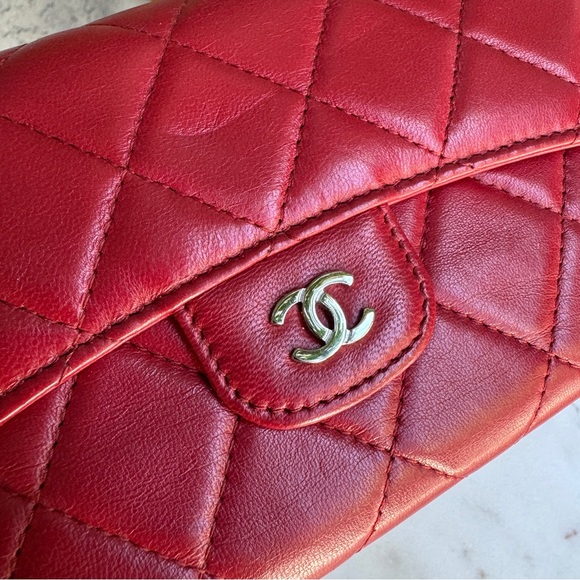 SOLD Chanel Quilted Lambskin Long Wallet - Picture 5 of 16